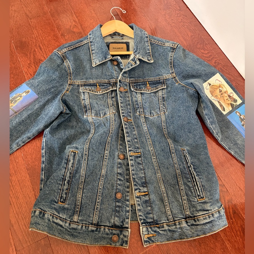 David Bowie handmade / upcycled Denim Jacket - Picture 11 of 14